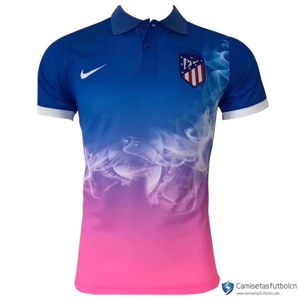 Polo Atletico Madrid 2017-18 Azul Rosa